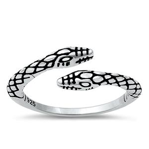 Sterling Silver Snakes Ring