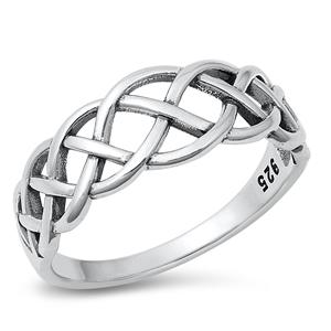 Sterling Silver Braid Start Ring