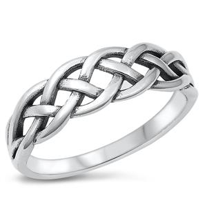Sterling Silver Braided Band Ring