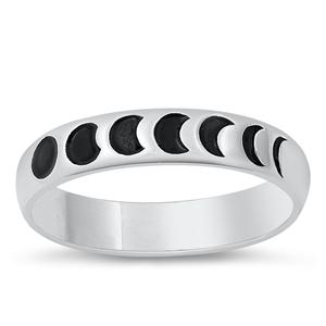 Sterling Silver Moon Phases Ring
