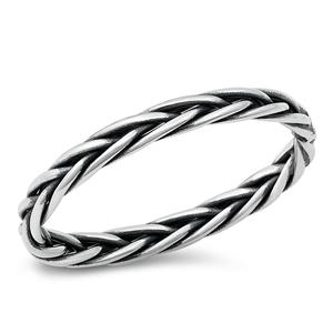 Sterling Silver Braided Band Ring