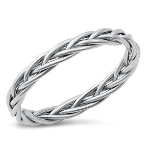 Sterling Silver Braided Band Ring