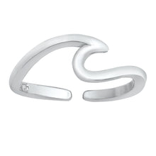 Load image into Gallery viewer, Sterling Silver Wave Toe Ring