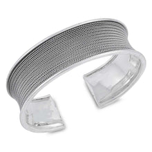 Load image into Gallery viewer, Sterling Silver Adjustable Spinners Shaped Bangle Bracelet