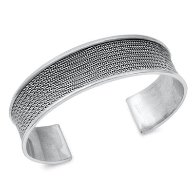 Sterling Silver Bali Bangle Bracelet - silverdepot