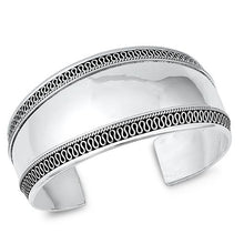 Load image into Gallery viewer, Sterling Silver Bali adjustable Bangle Bracelet