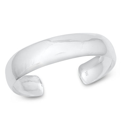 Sterling Silver Plain High Polished Bangle Bracelet Width-15mm, Inside Diameter-45x55mm