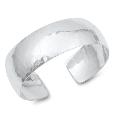 Sterling Silver Polished Plain Bangle Bracelet Thickness-20.7mm, Inside Diameter-50x60mm