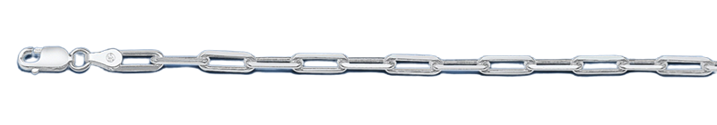 Sterling Silver Staple Italian Chain-3mm