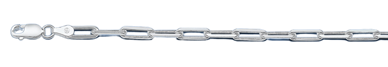 Sterling Silver Staple Italian Chain-3.5mm