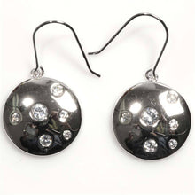 Load image into Gallery viewer, Sterling Silver Round Ball Shaped CZ EarringsAnd Height 19 mm