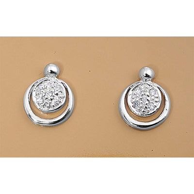 Sterling Silver Clear CZ Assorted w/CZ Earrings