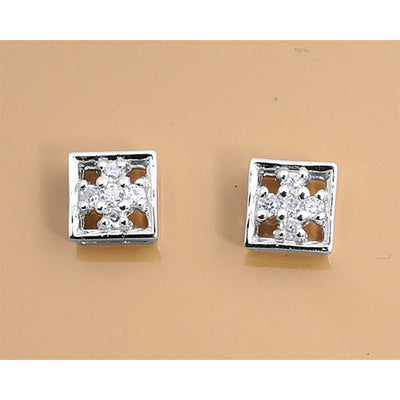 Sterling Silver Clear CZ Assorted w/CZ Earrings