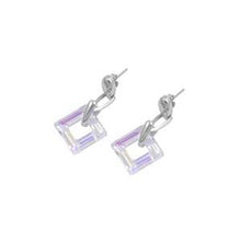 Load image into Gallery viewer, Sterling Silver Rainbow Diamond Cut Shaped Assorted CZ EarringsAnd Pendant Height 36 mm