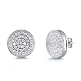 Sterling Silver Clear CZ Circles Assorted CZ Earrings