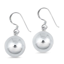 Load image into Gallery viewer, Sterling Silver Stud Ball Plain Earrings