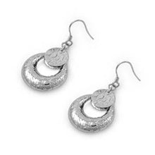 Load image into Gallery viewer, Sterling Silver Round Shaped Plain EarringsAnd Earring Height 23 mm