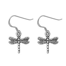 Load image into Gallery viewer, Sterling Silver Dragonfly Shaped Plain EarringsAnd Earring Height 15 mm