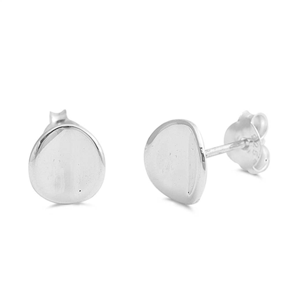 Sterling Silver Small Stud EarringsAnd Earrings Height 8mm