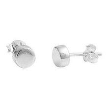 Load image into Gallery viewer, Sterling Silver Round Shaped Small Stud EarringsAnd Earrings Height 8mm