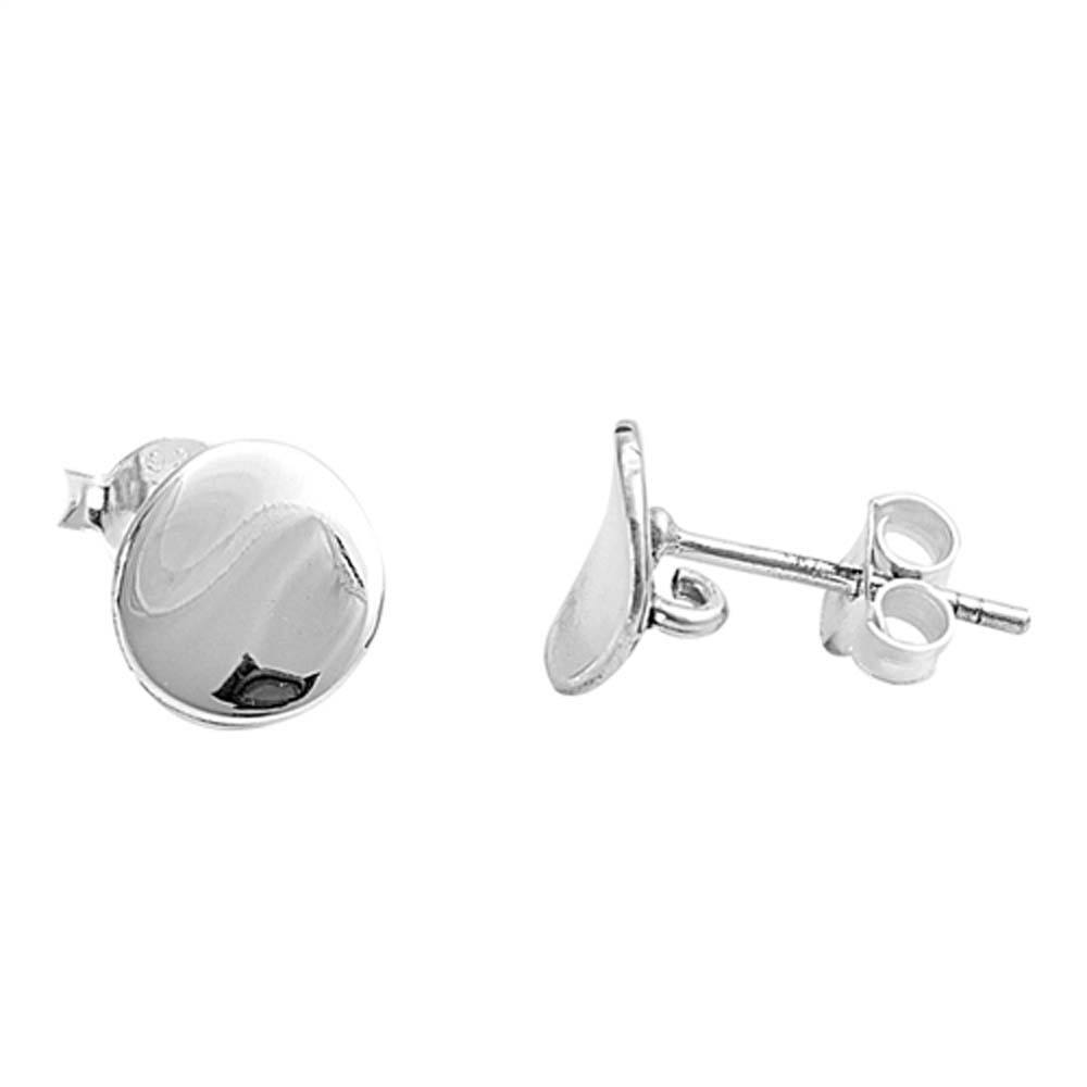 Sterling Silver Small Stud EarringsAnd Earrings Height 7mm