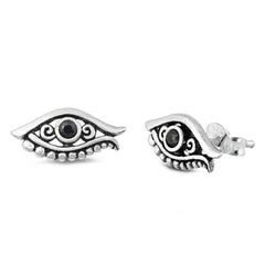 Sterling Silver Egyptian Eye Small Stud Earrings