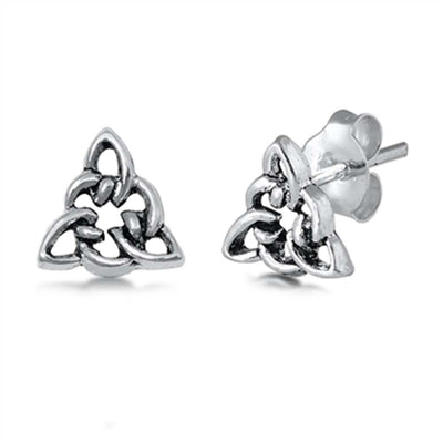 Sterling Silver Celtic Small Stud Earrings