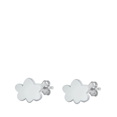 Sterling Silver Cloud Stud Earrings - silverdepot