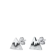 Load image into Gallery viewer, Sterling Silver Mountain Stud Earrings - silverdepot