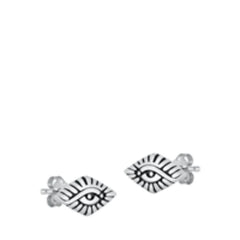 Sterling Silver All Seeing Eye Earrings