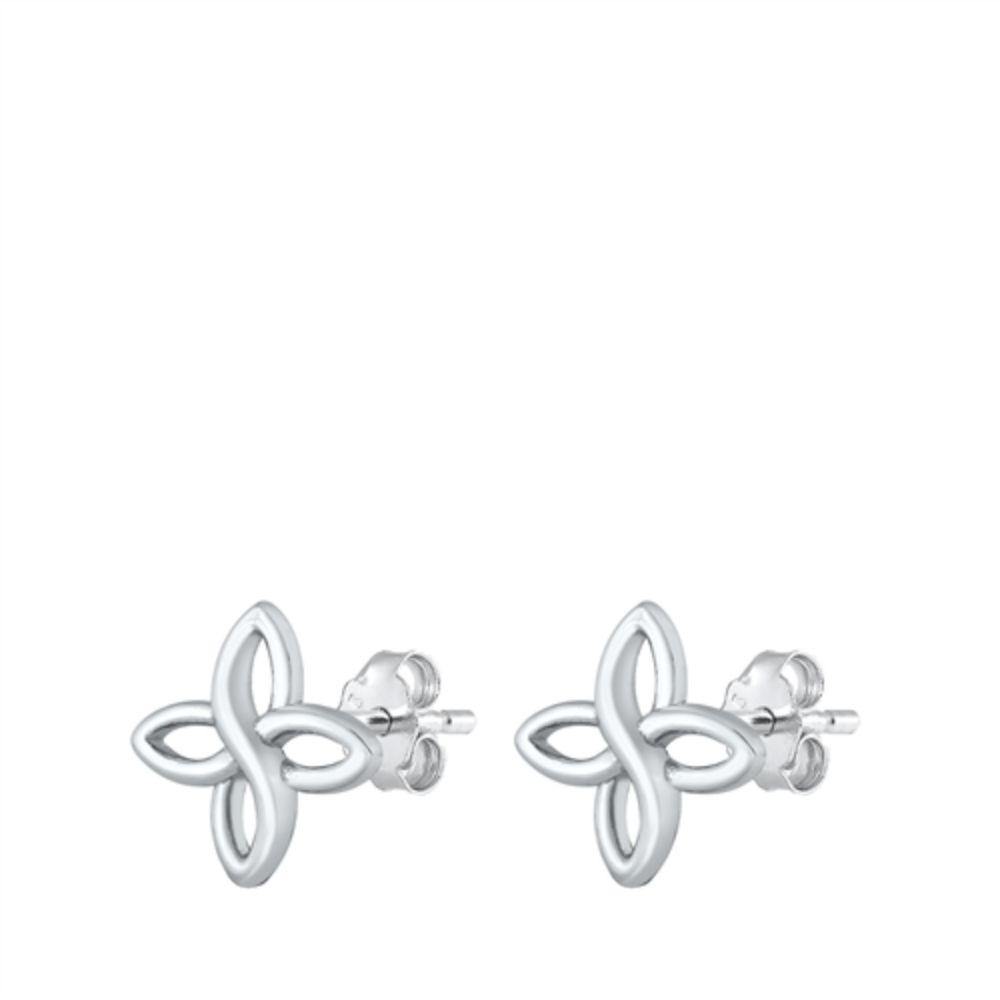 Sterling Silver Celtic Symbol Stud Earrings