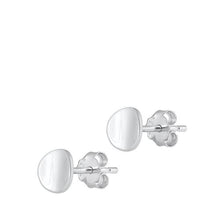 Load image into Gallery viewer, Sterling Silver Oxidized Round Stud Earrings