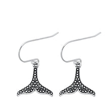 Load image into Gallery viewer, Sterling Silver Oxidized Whale Tail Assorted Plain Earrings