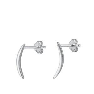 Sterling Silver Oxidized Earrings-13.6mm