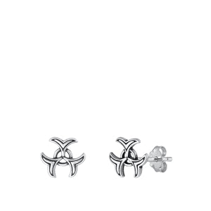 Sterling Silver Oxidized Earrings