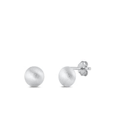 Sterling Silver Brushed Earrings