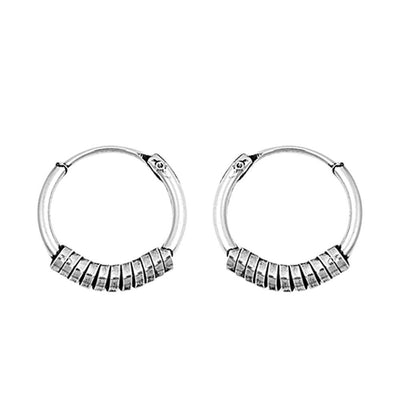 Sterling Silver Bali Hoop Earring