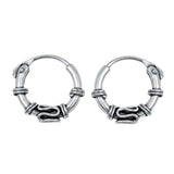 Sterling Silver Bali Hoop Earring