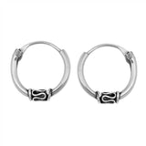 Sterling Silver Bali Hoop Earring