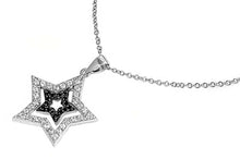Load image into Gallery viewer, Sterling Silver Necklace Star With CZ