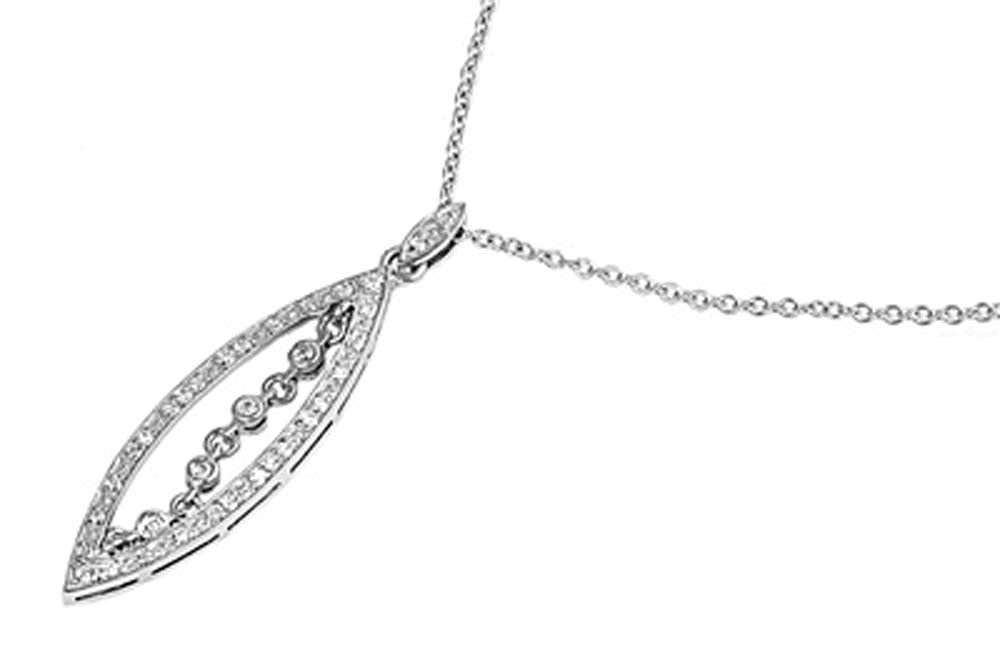 Sterling Silver Necklace With CZ