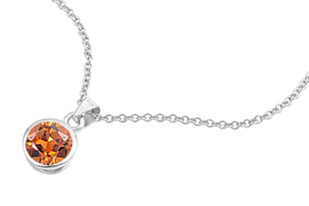 Sterling Silver Necklace With CZ