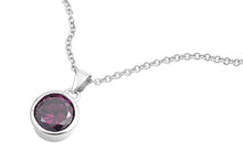 Load image into Gallery viewer, Sterling Silver Necklace With CZ