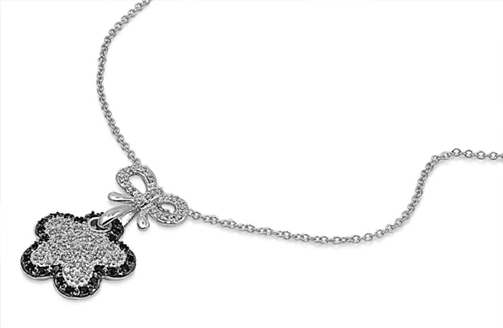 Sterling Silver Necklace With CZ