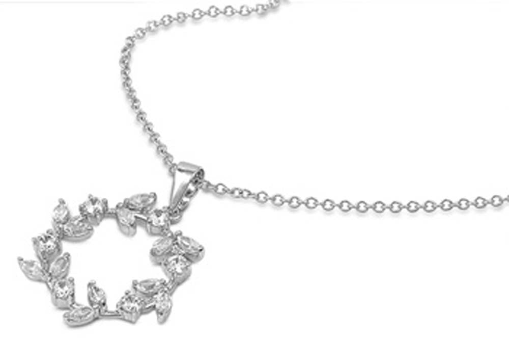 Sterling Silver Necklace With CZ