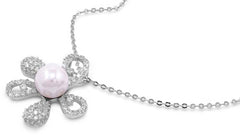 Sterling Silver Necklace With CZ