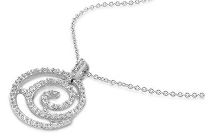 Sterling Silver Necklace With CZ
