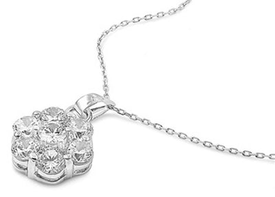 Sterling Silver Clear CZ Necklaces