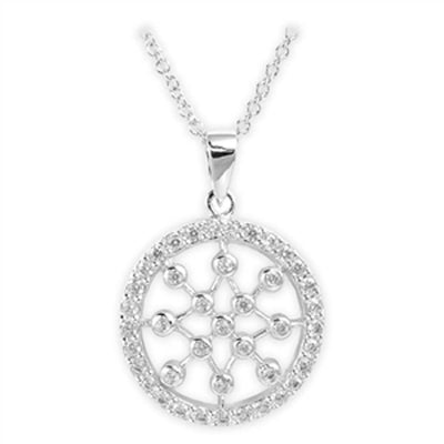 Sterling Silver Necklace With CZ