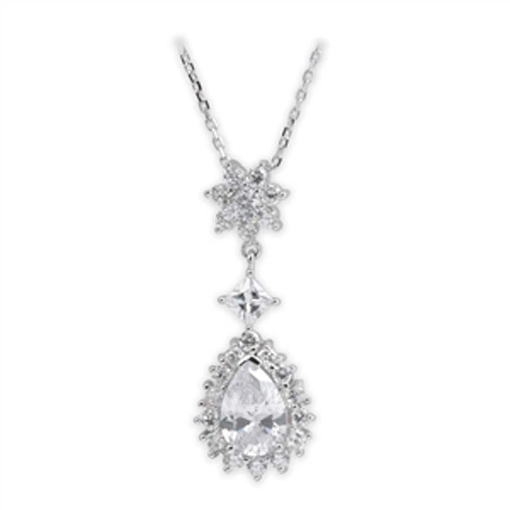 Sterling Silver Necklace With CZ